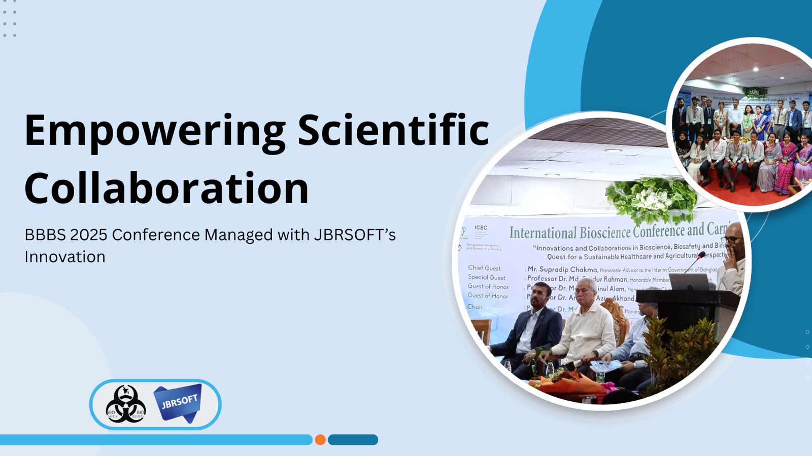 Empowering Scientific Collaboration: BBBS 2025 Conference Managed with JBRSOFT’s Innovation